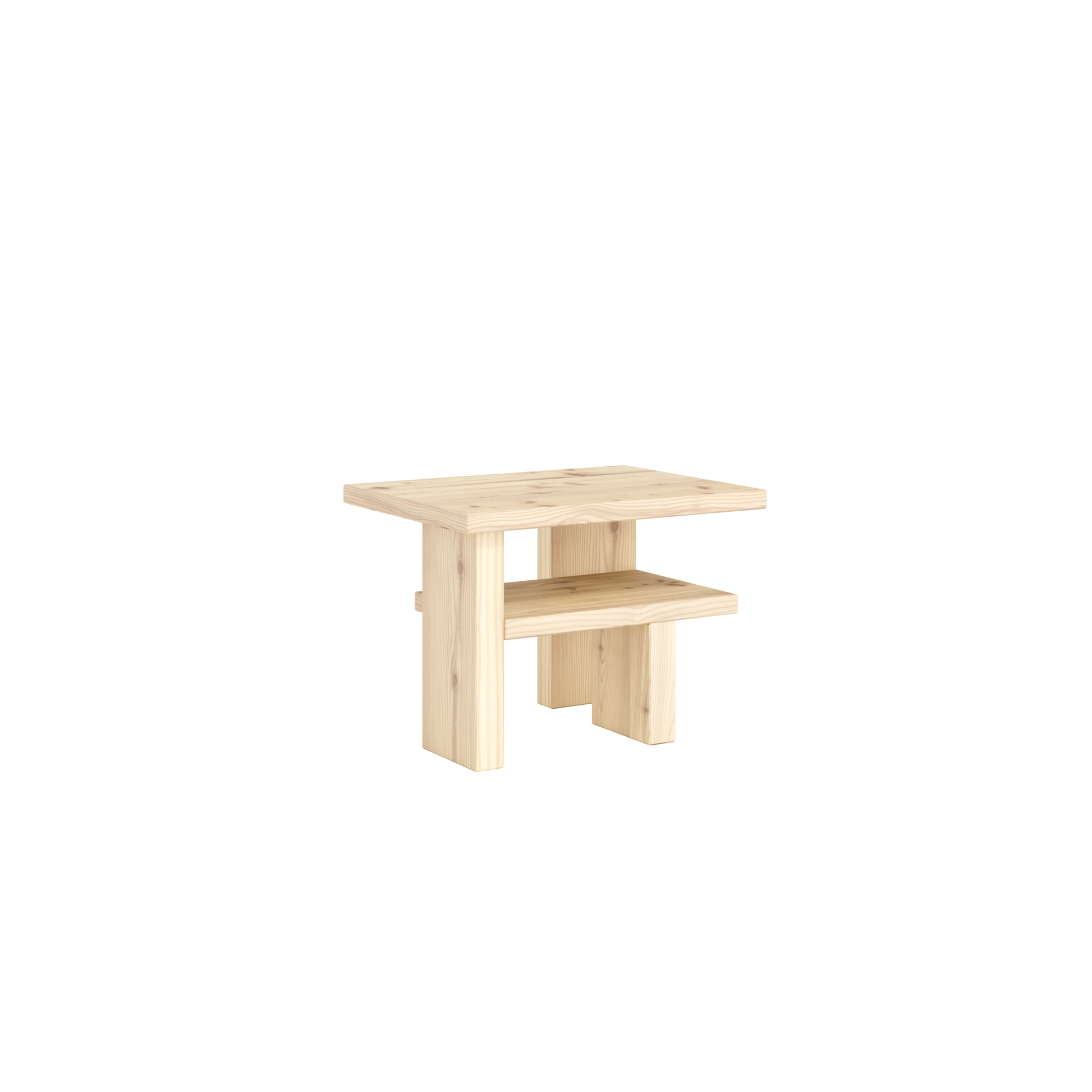 JAPAN Side table in Raw Pine — Karup Design