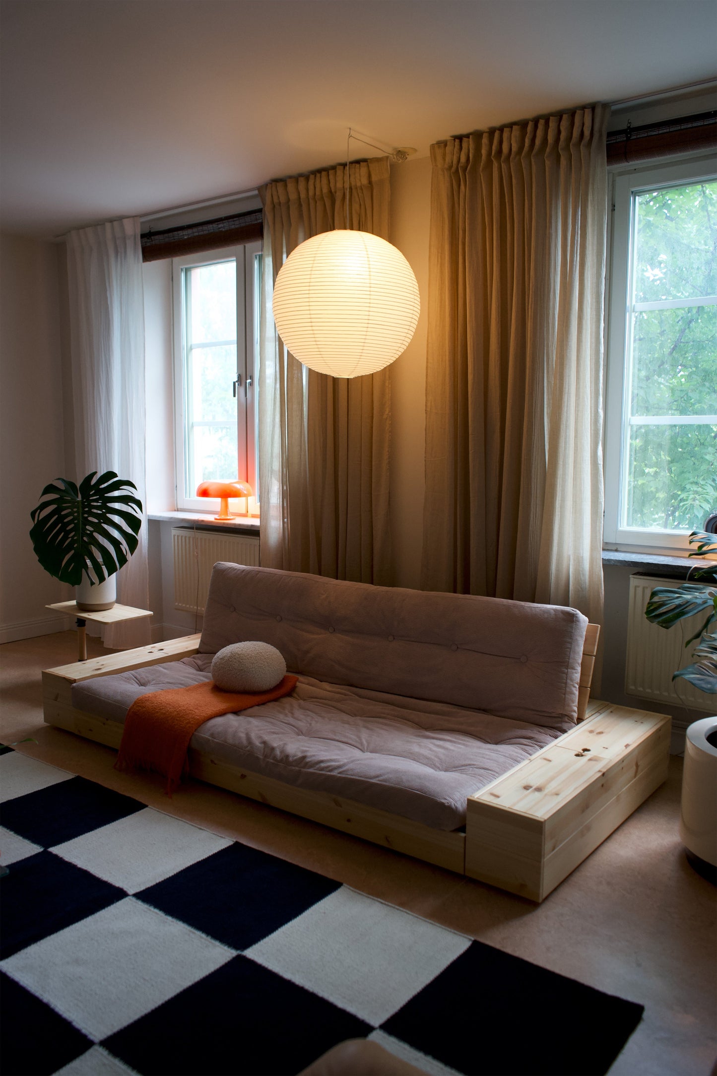 BASE Sofa bed 244 cm (with 2 sideboxes) — Scandinavian sofa bed by Karup Design