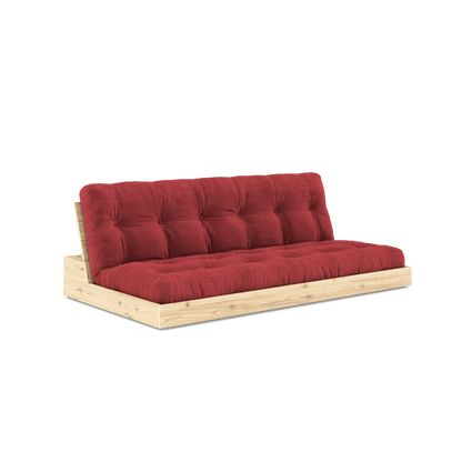 BASE Sofa bed 196 cm in Clear Lacquered Pine — Karup Design