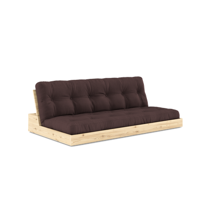 BASE Sofa bed 196 cm in Clear Lacquered Pine — Karup Design