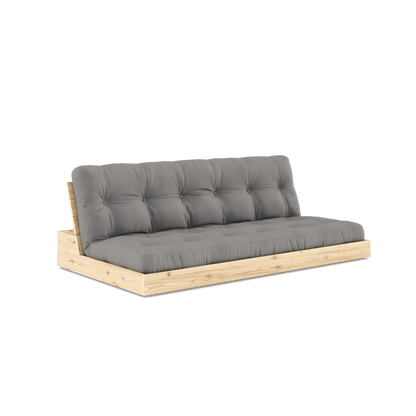 BASE Sofa bed 196 cm in Clear Lacquered Pine — Karup Design