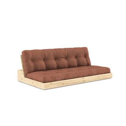 BASE Sofa bed 196 cm in Clear Lacquered Pine — Karup Design