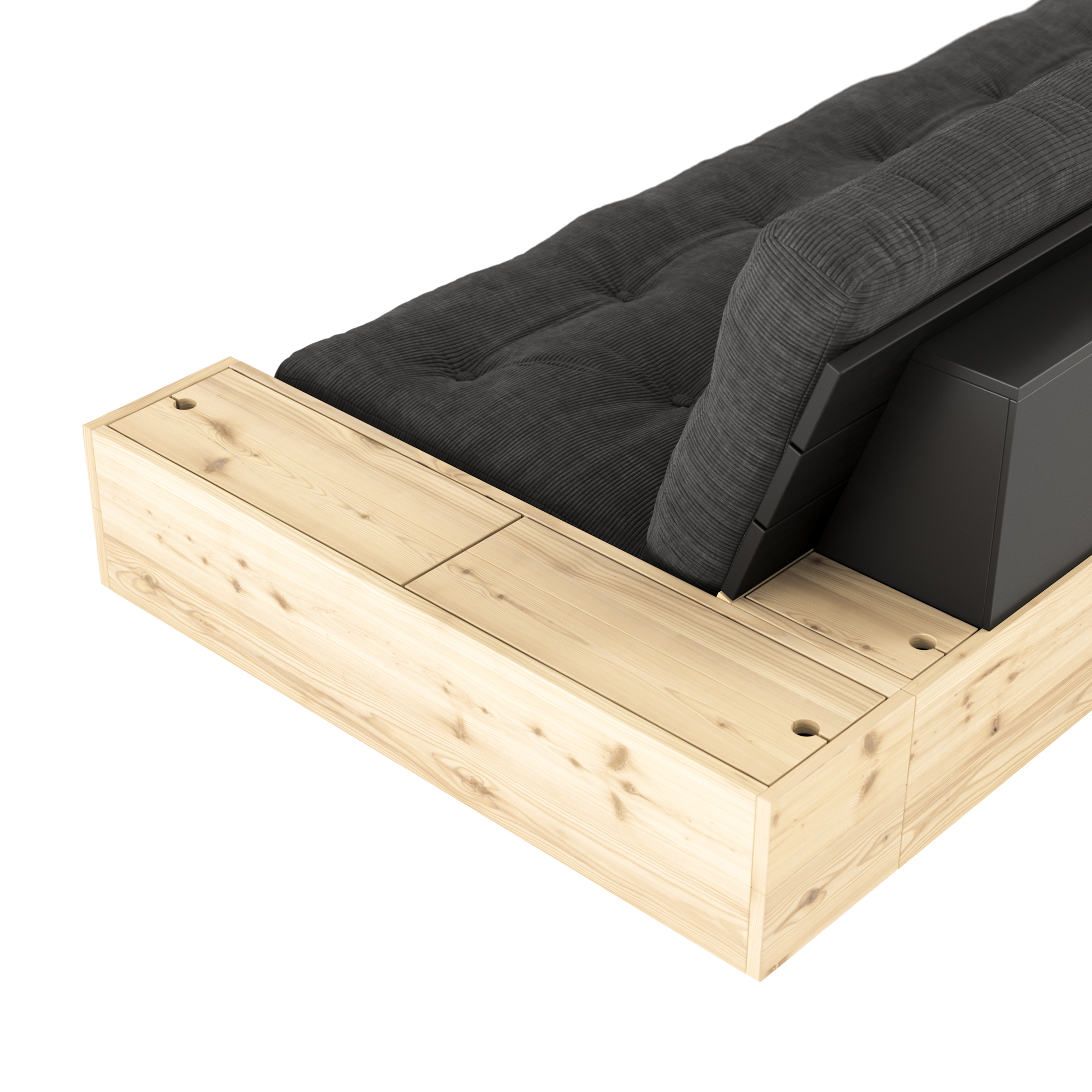 BASE Sofa bed 244 cm (with 2 sideboxes) — Scandinavian sofa bed by Karup Design