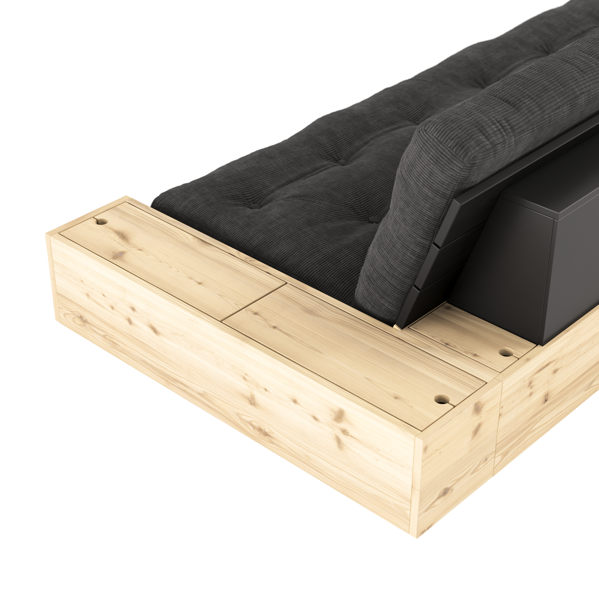 BASE Sofa bed 244 cm (with 2 sideboxes) — Scandinavian sofa bed by Karup Design