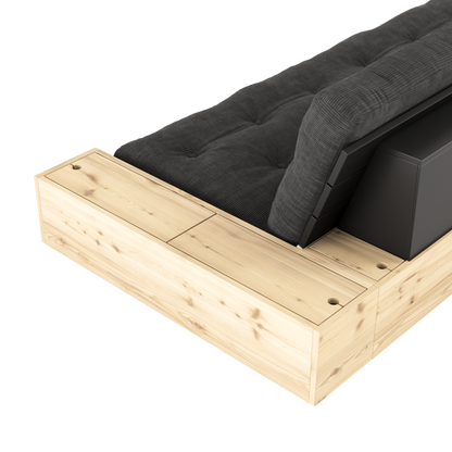 BASE Sofa bed 244 cm (with 2 sideboxes) — Scandinavian sofa bed by Karup Design