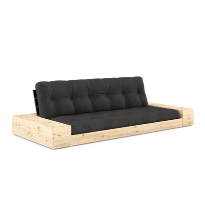 BASE Sofa bed 244 cm (with 2 sideboxes) in Black Night — Karup Design