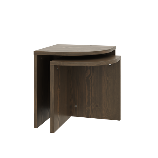 COMBINE Side tables set in Carob Brown — Karup Design