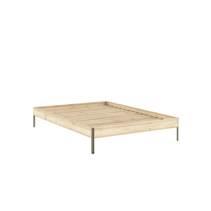 CORE Bed in Raw Pine / Sage Green — Karup Design