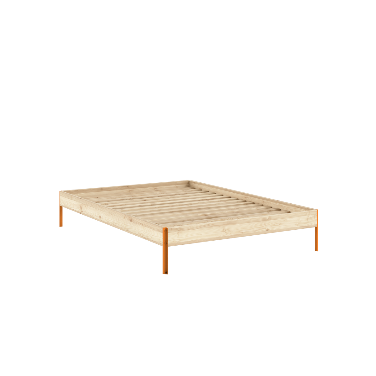 CORE Bed in Raw Pine / Solar Orange — Karup Design