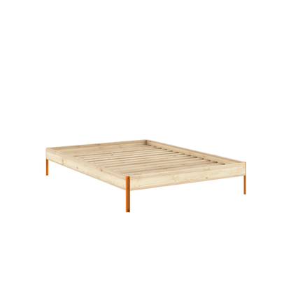 CORE Bed in Raw Pine / Solar Orange — Karup Design
