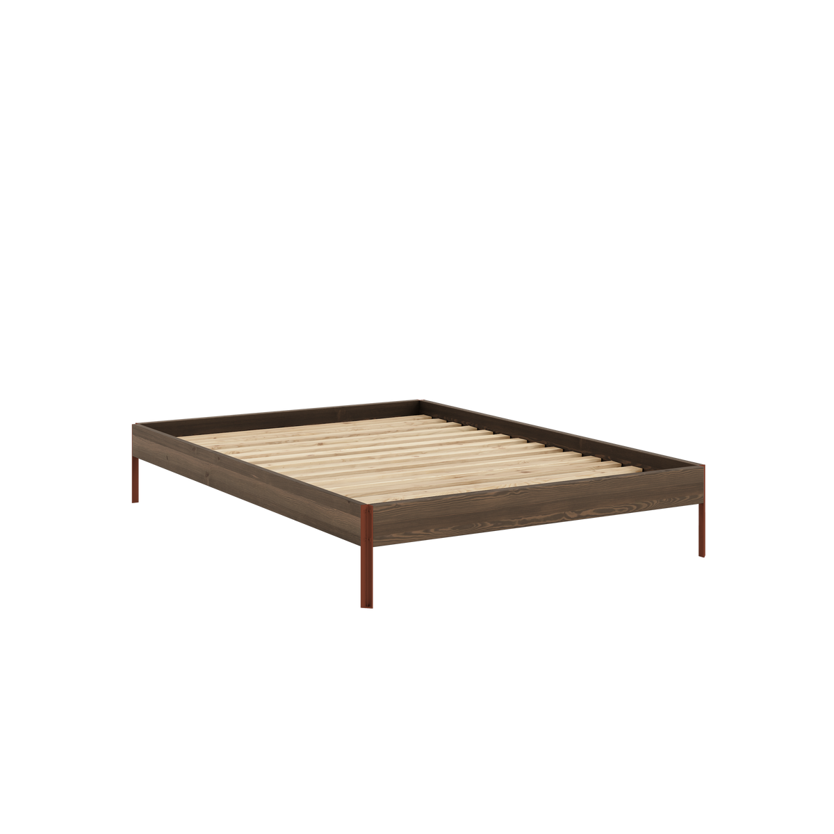 CORE Bed in Carob Brown / Terra Red — Karup Design