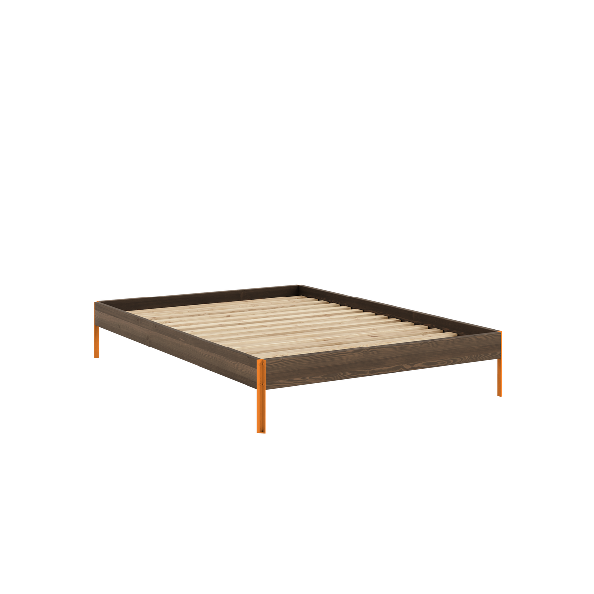 CORE Bed in Carob Brown / Solar Orange — Karup Design