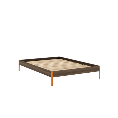 CORE Bed in Carob Brown / Solar Orange — Karup Design