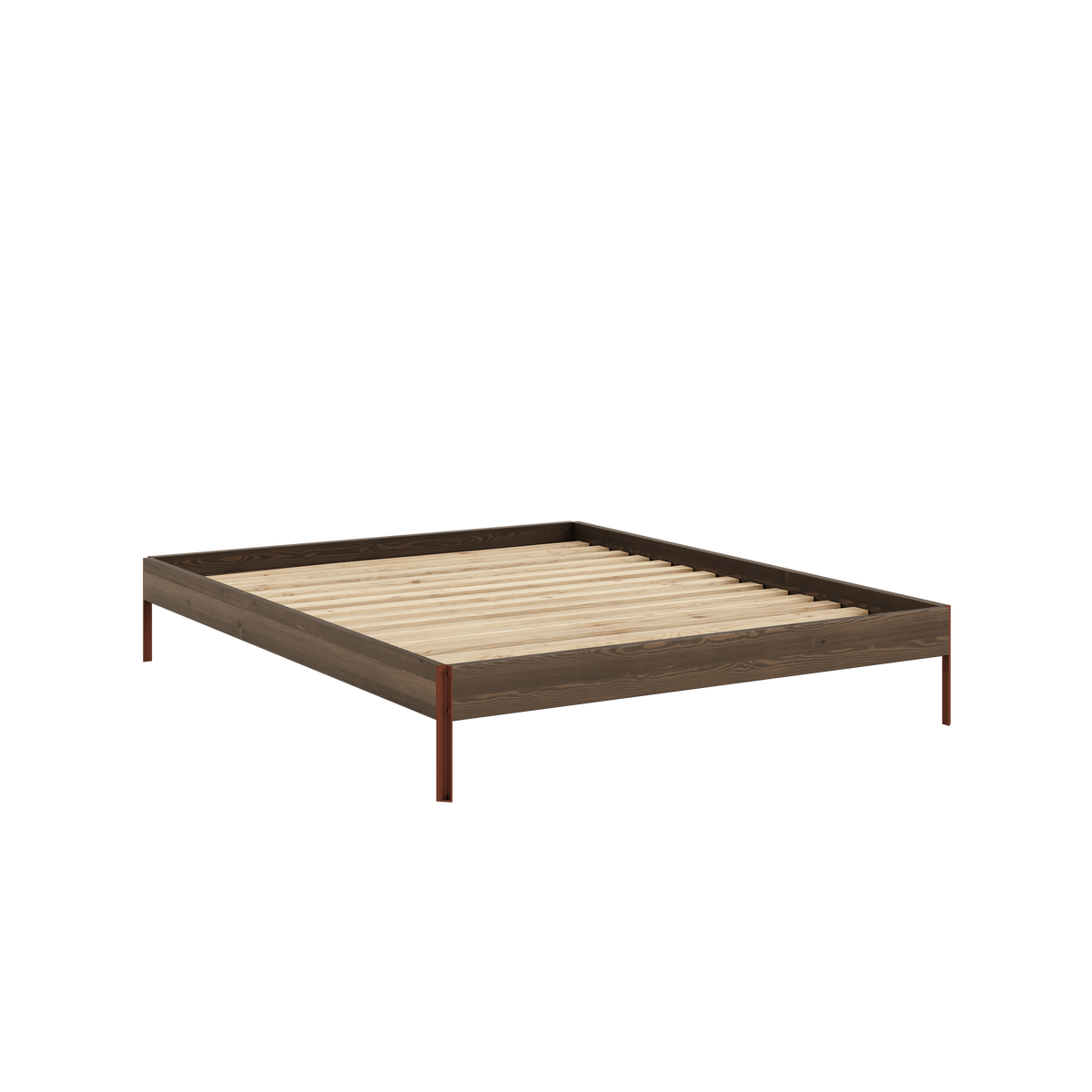CORE Bed in Carob Brown / Terra Red — Karup Design