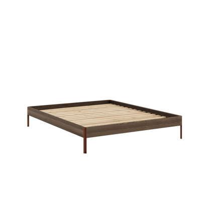 CORE Bed in Carob Brown / Terra Red — Karup Design