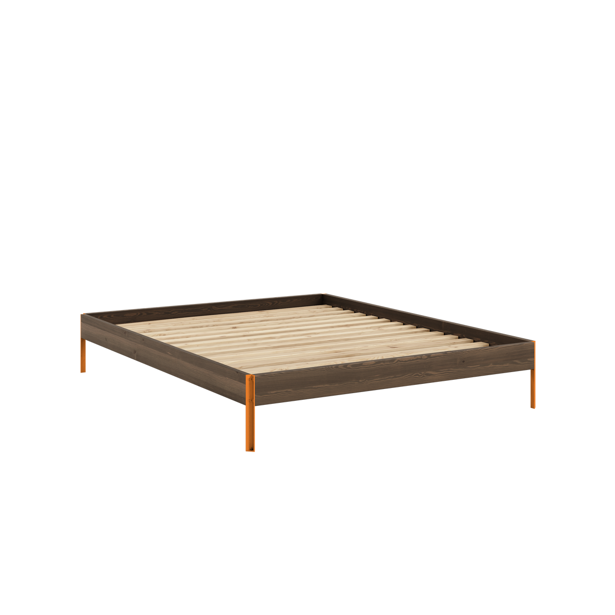 CORE Bed in Carob Brown / Solar Orange — Karup Design