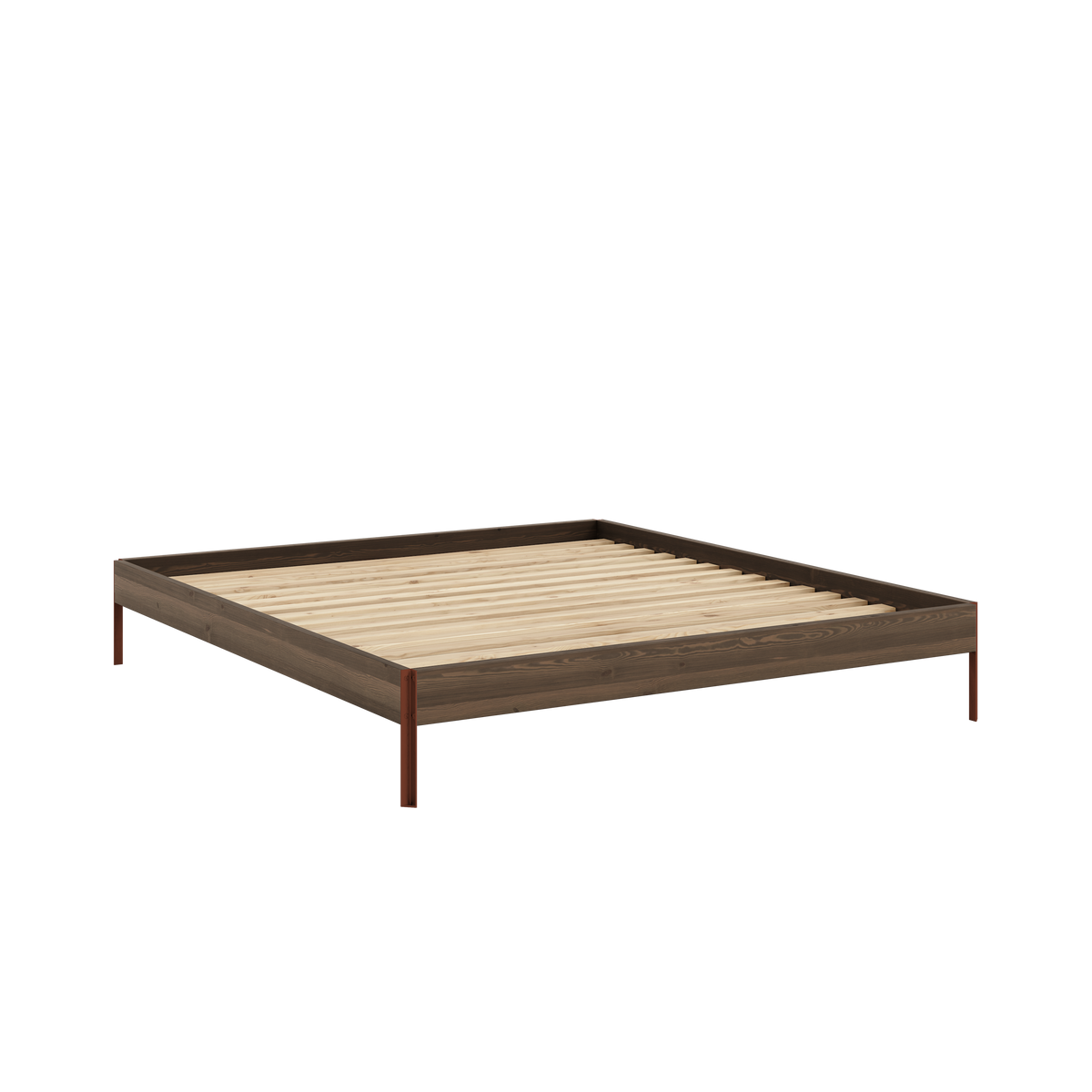 CORE Bed in Carob Brown / Terra Red — Karup Design