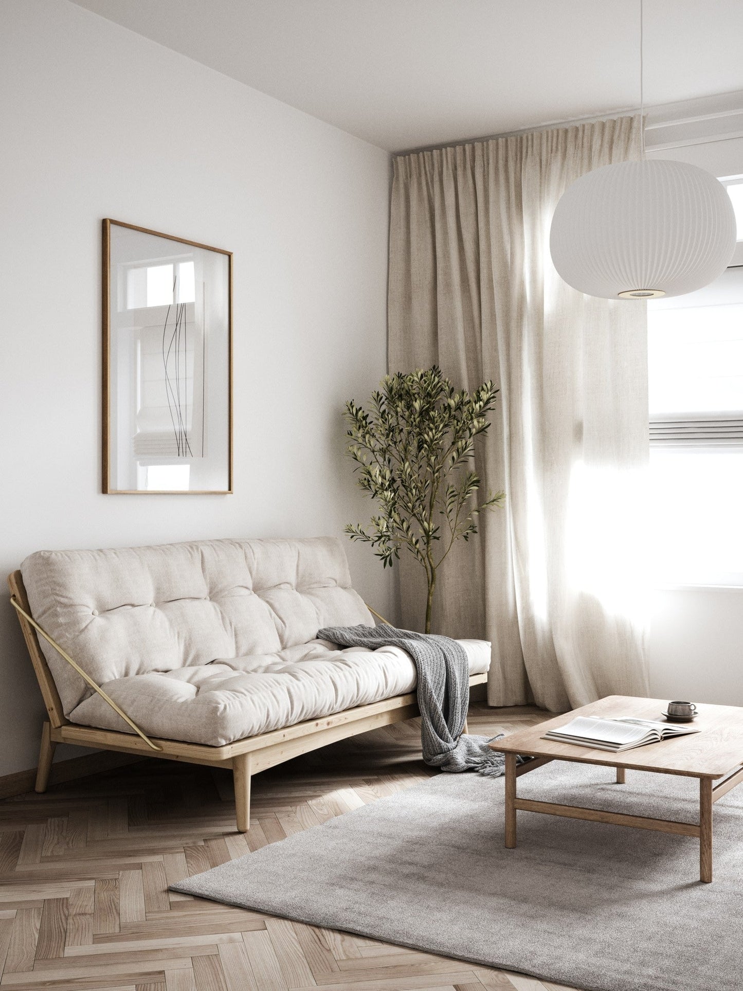 FOLK Sofa bed — Scandinavian sofa bed by Karup Design