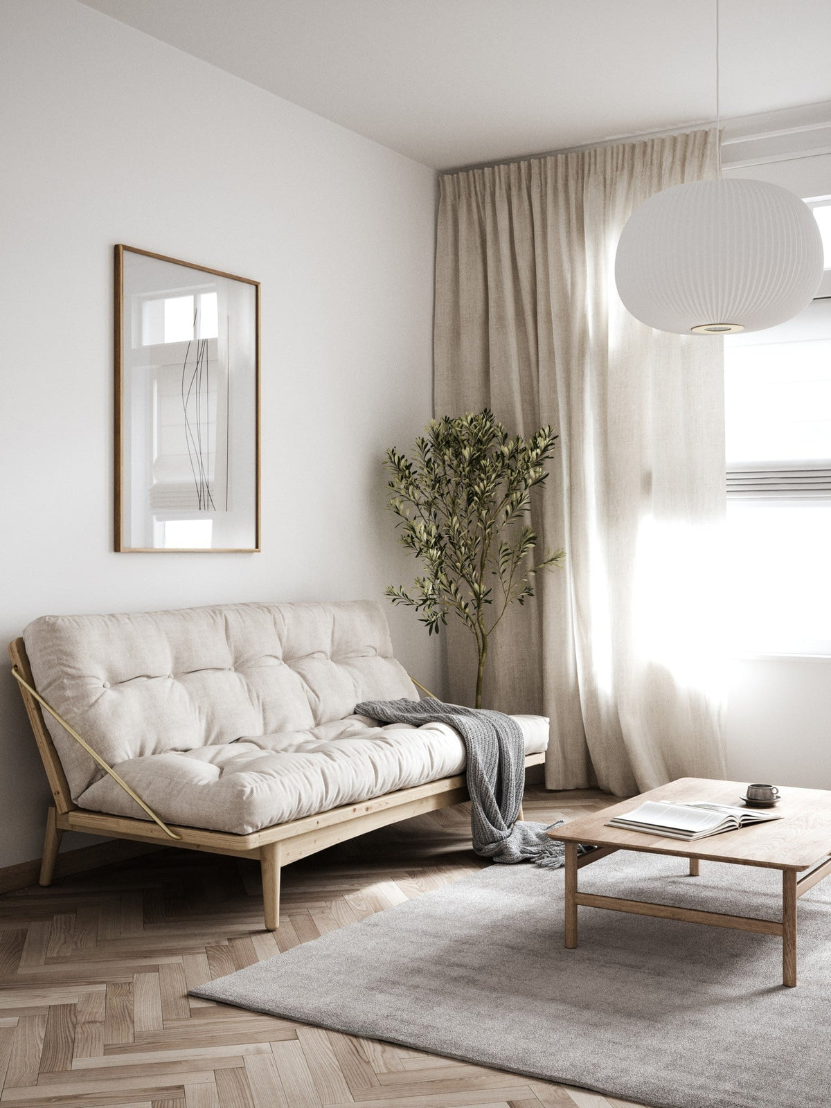 FOLK Sofa bed — Scandinavian sofa bed by Karup Design