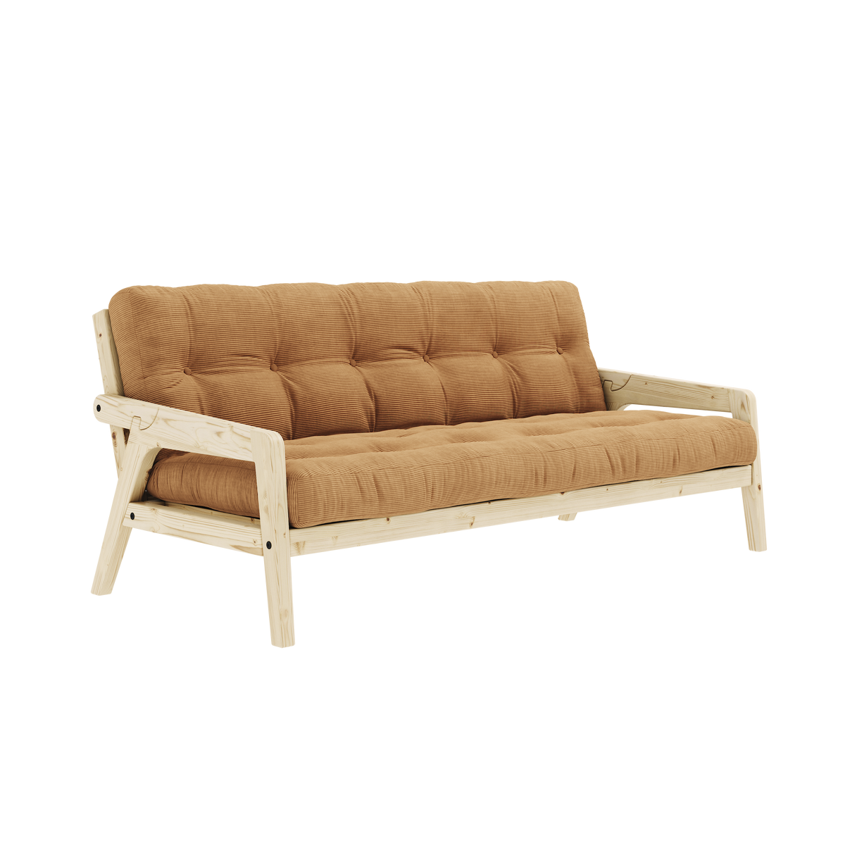 GRAB Sofa bed in Clear Lacquered Pine — Karup Design