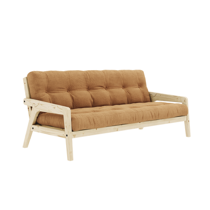 GRAB Sofa bed in Clear Lacquered Pine — Karup Design