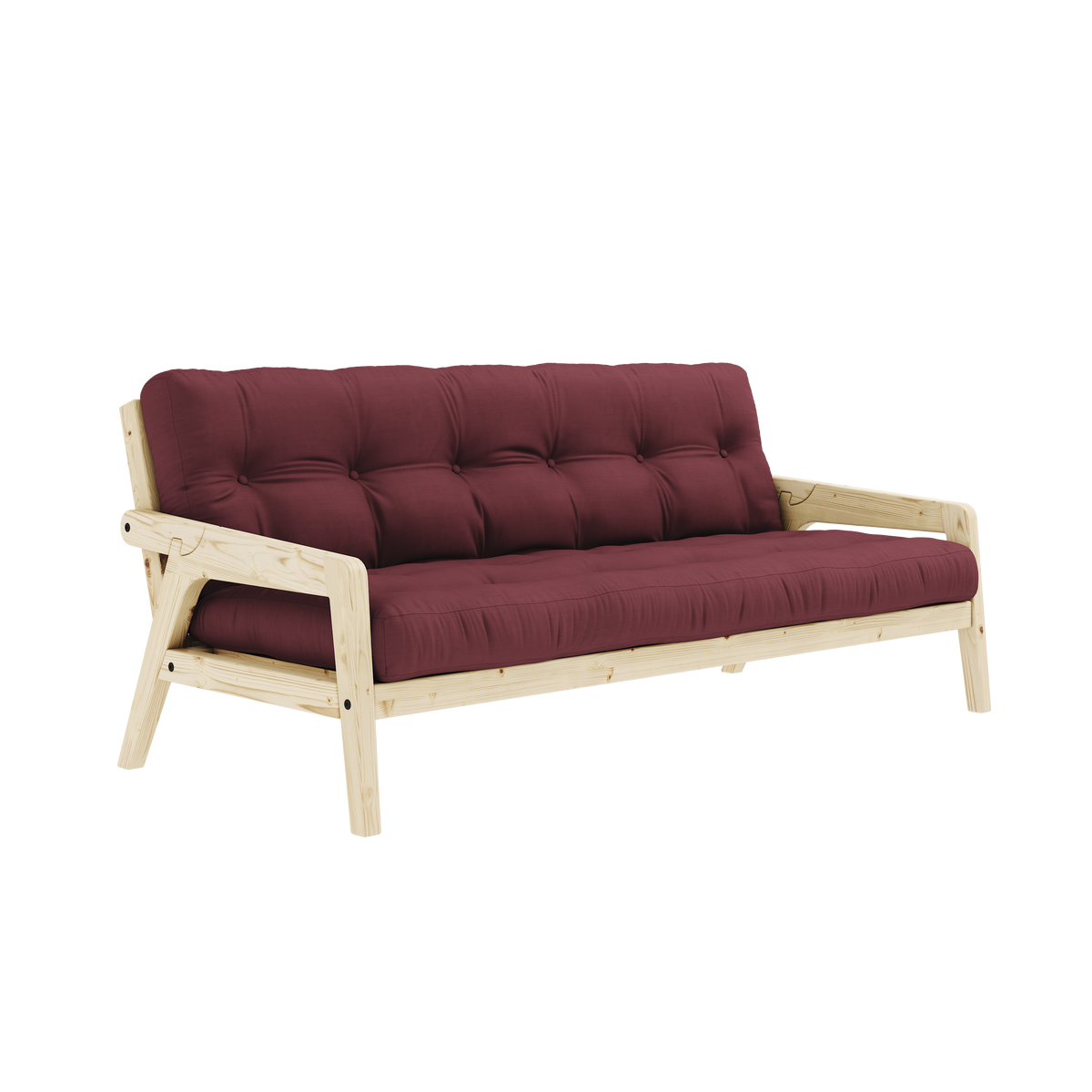 GRAB Sofa bed in Clear Lacquered Pine — Karup Design