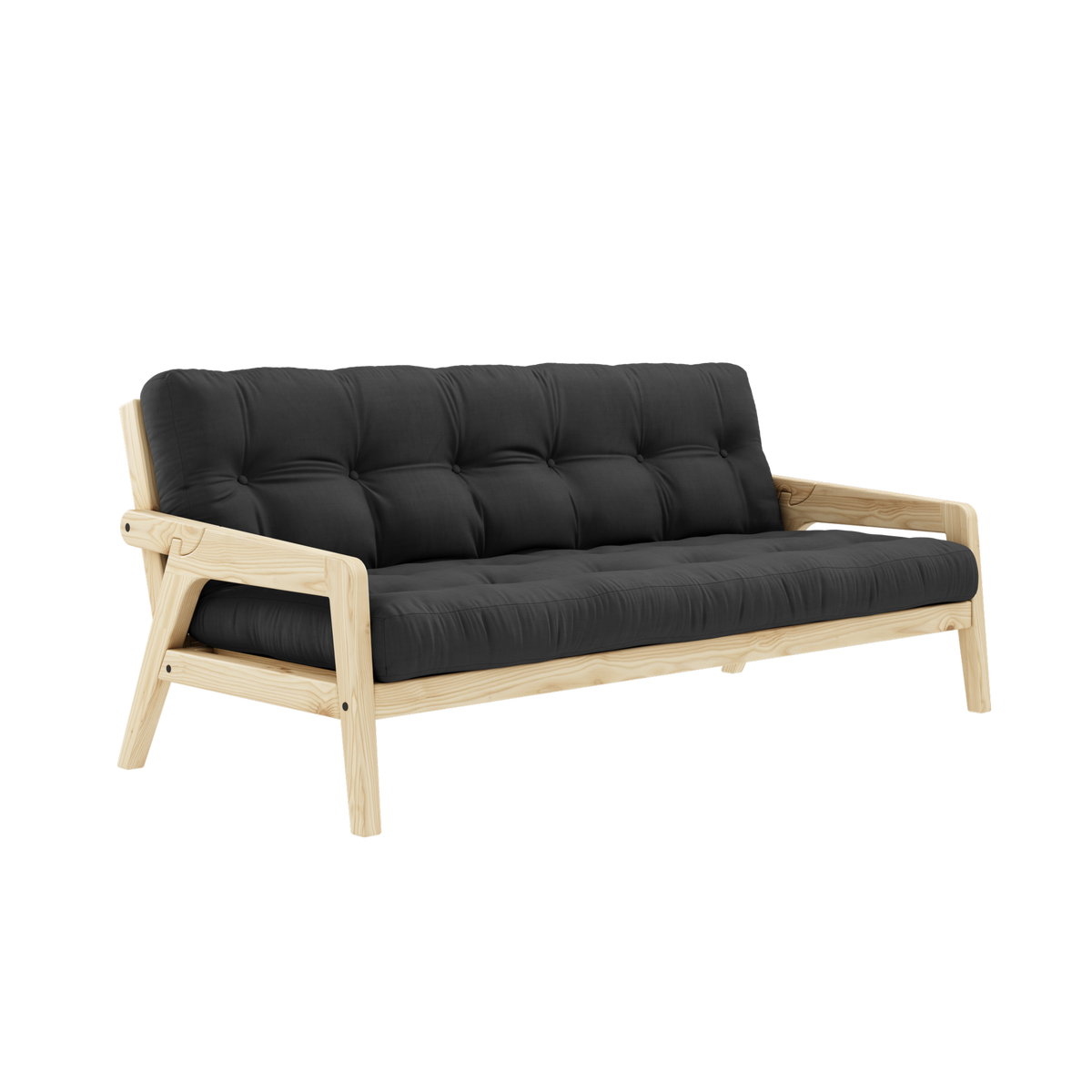 GRAB Sofa bed in Clear Lacquered Pine — Karup Design