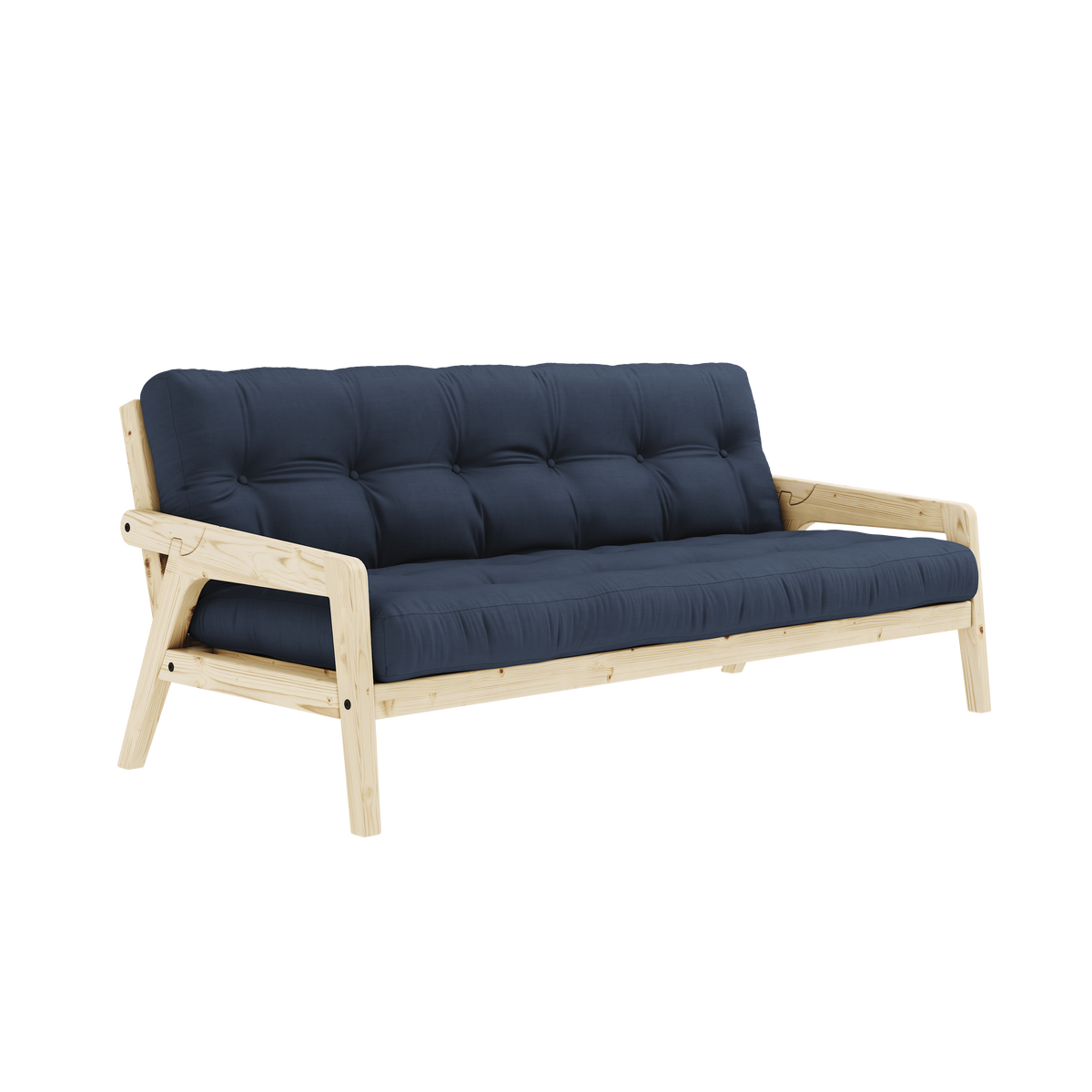GRAB Sofa bed in Clear Lacquered Pine — Karup Design