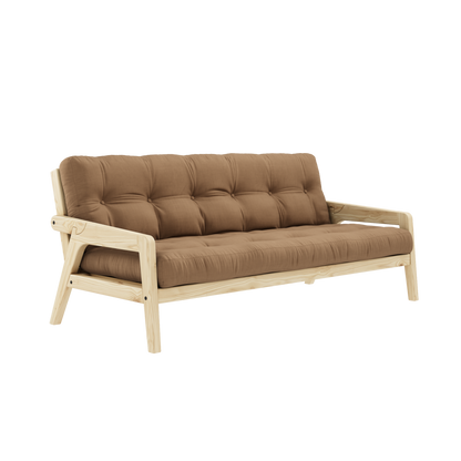 GRAB Sofa bed in Clear Lacquered Pine — Karup Design
