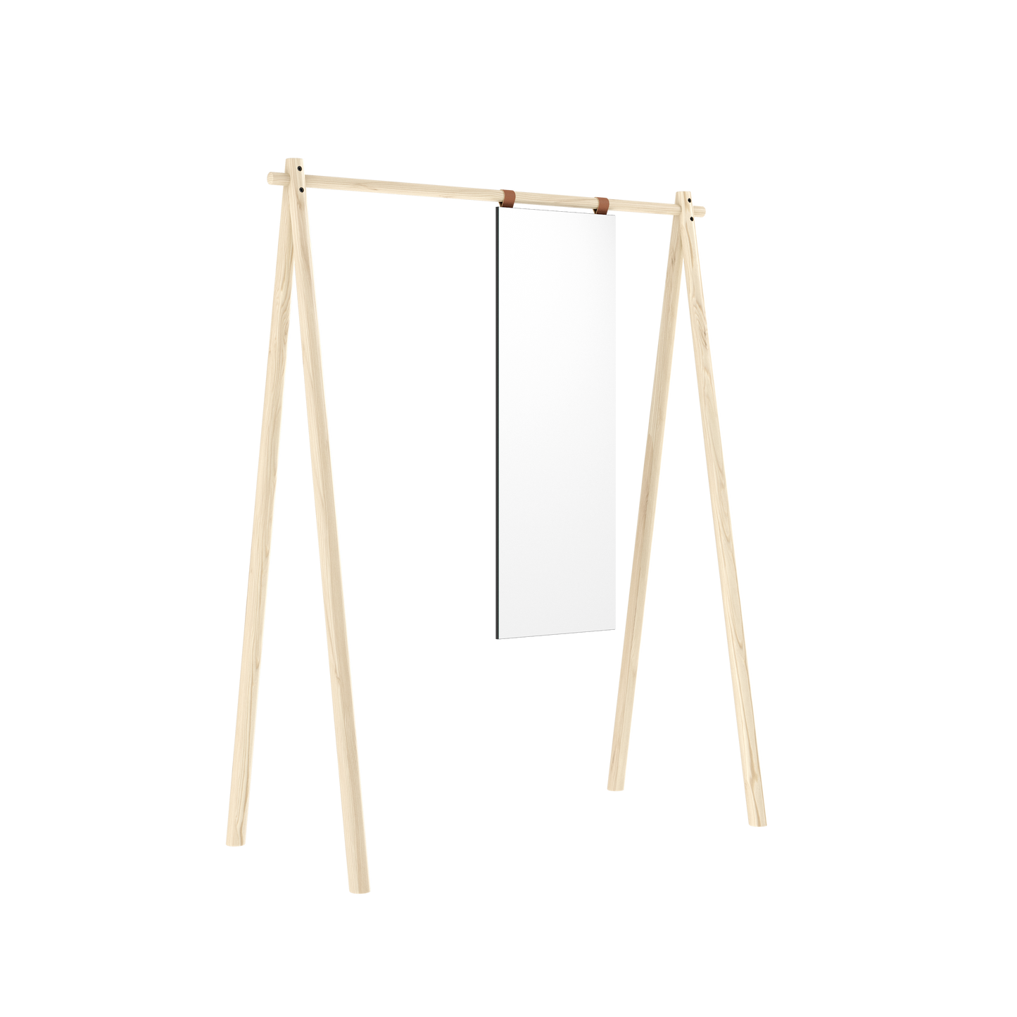 HONGI W. mirror in Clear Lacquered Pine — Karup Design