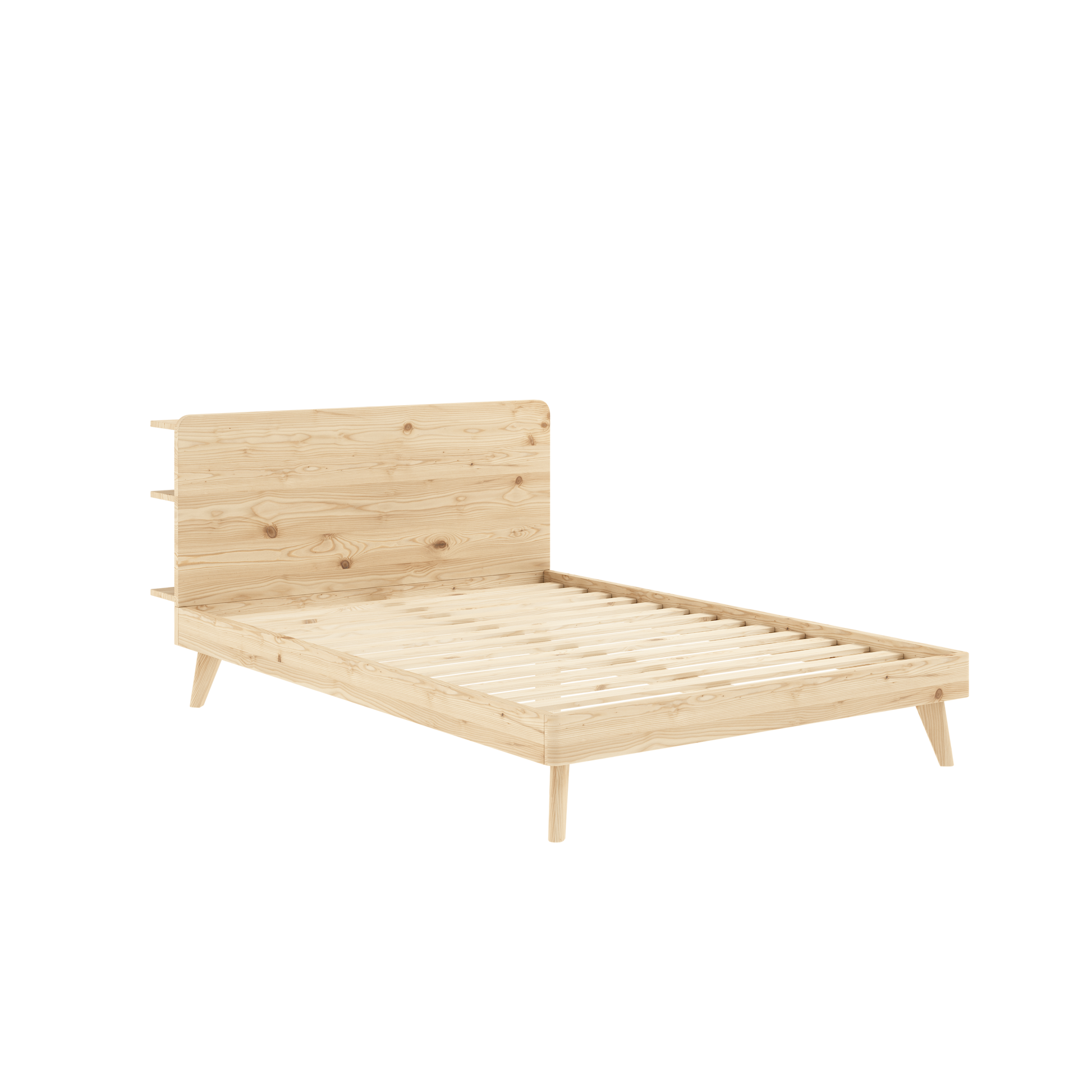 RETREAT Bed in Clear Lacquered Pine — Karup Design