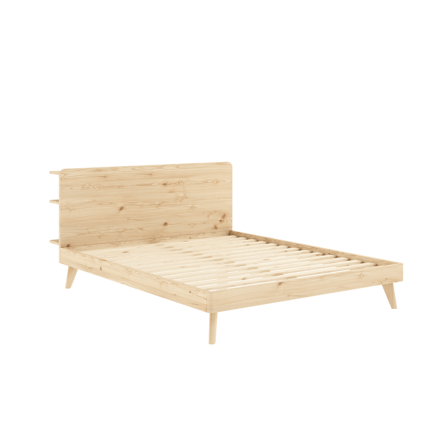 RETREAT Bed in Clear Lacquered Pine — Karup Design