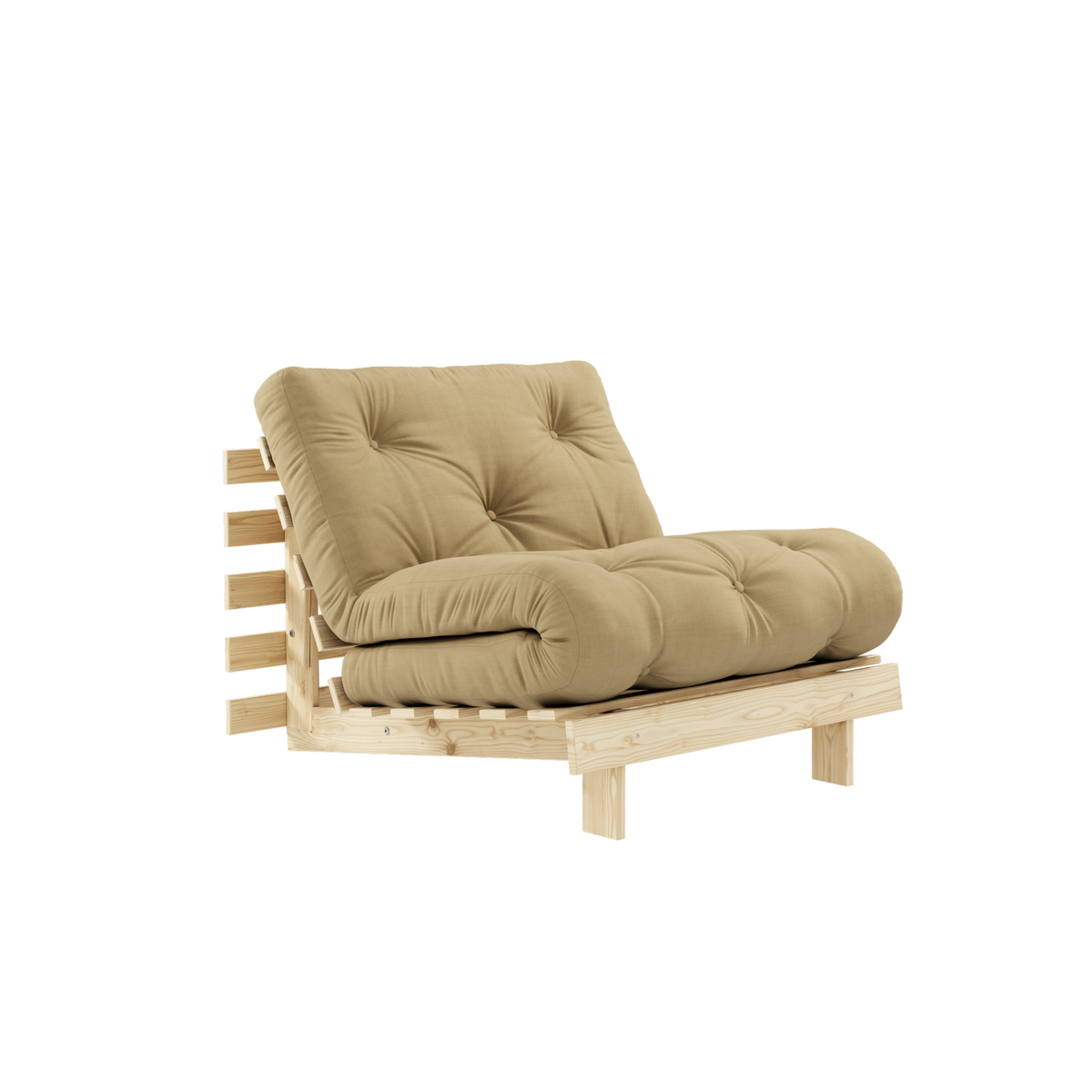 ROOTS 90 Sofa bed in Raw Pine — Karup Design