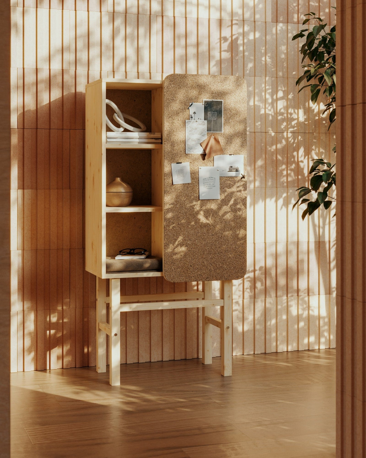 SLIDE Cabinet w. pinboard — Scandinavian storage by Karup Design