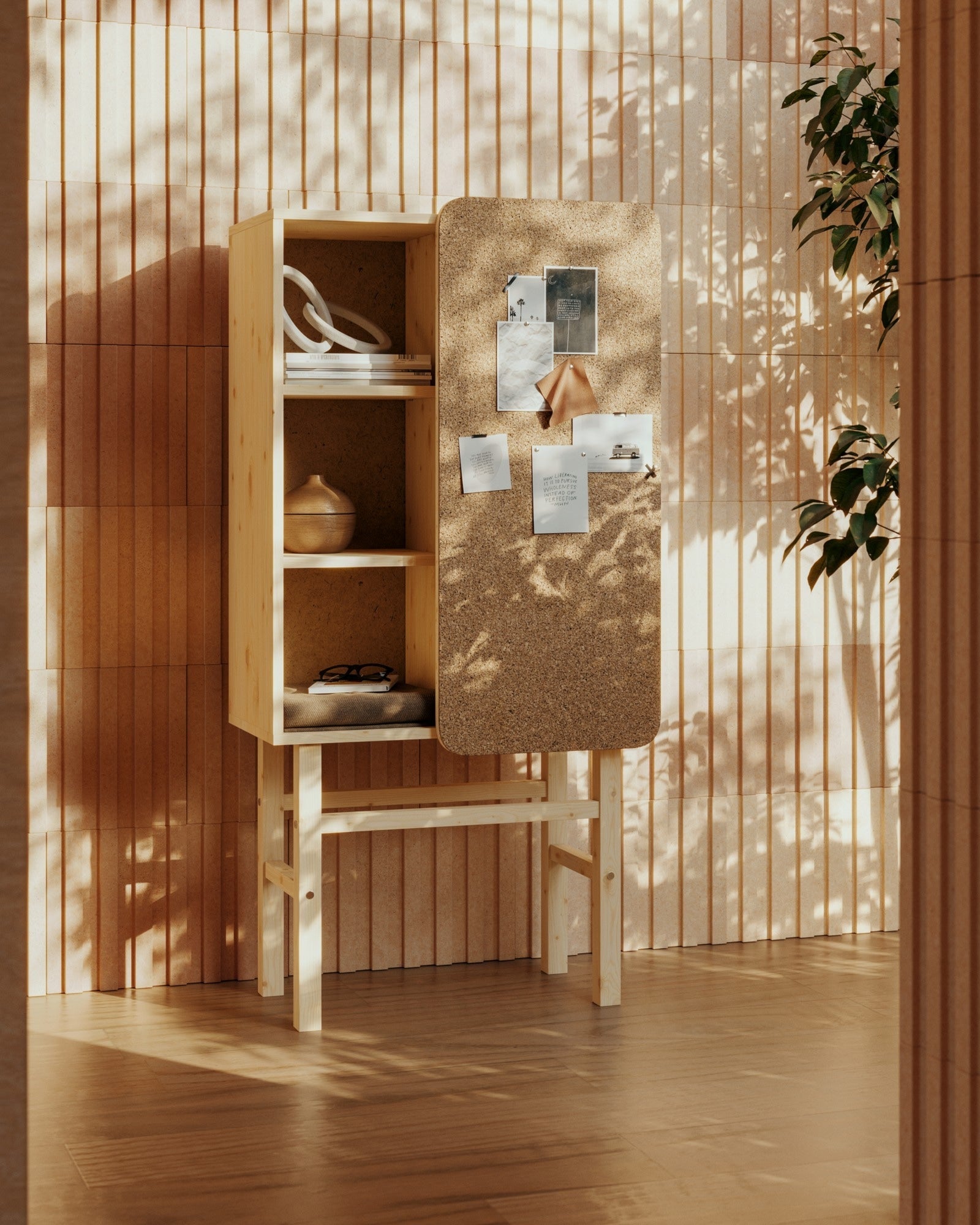 SLIDE Cabinet w. pinboard — Scandinavian piece by Karup Design