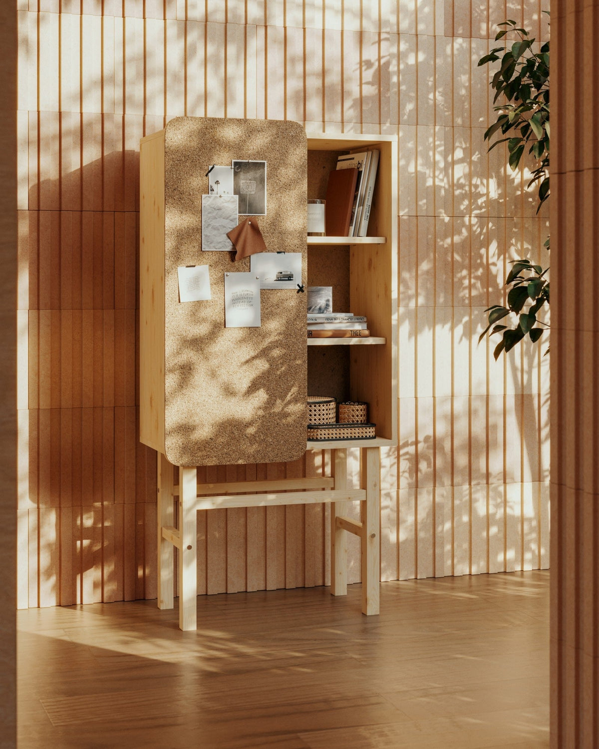 SLIDE Cabinet w. pinboard — Scandinavian storage by Karup Design