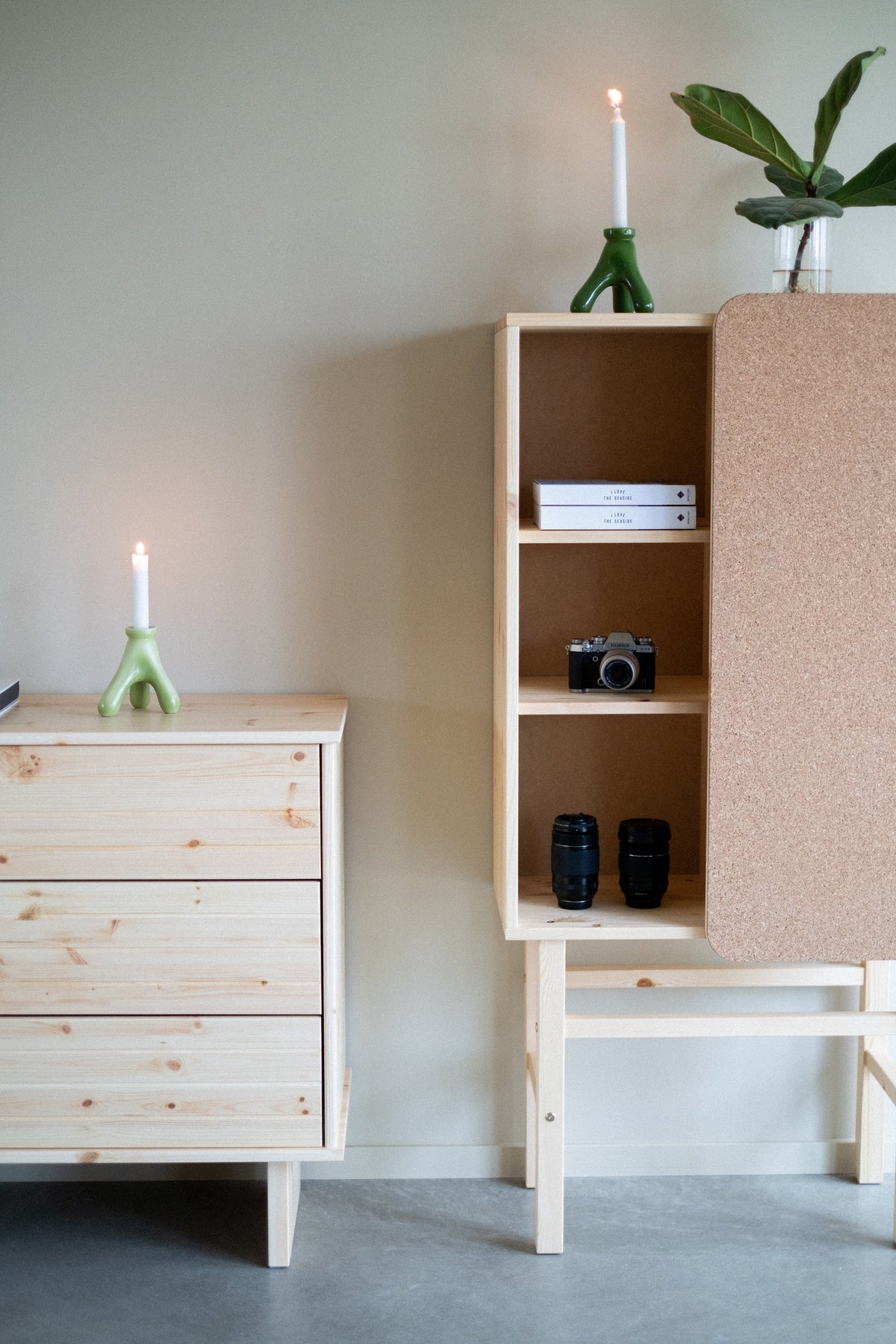 SLIDE Cabinet w. pinboard — Scandinavian storage by Karup Design