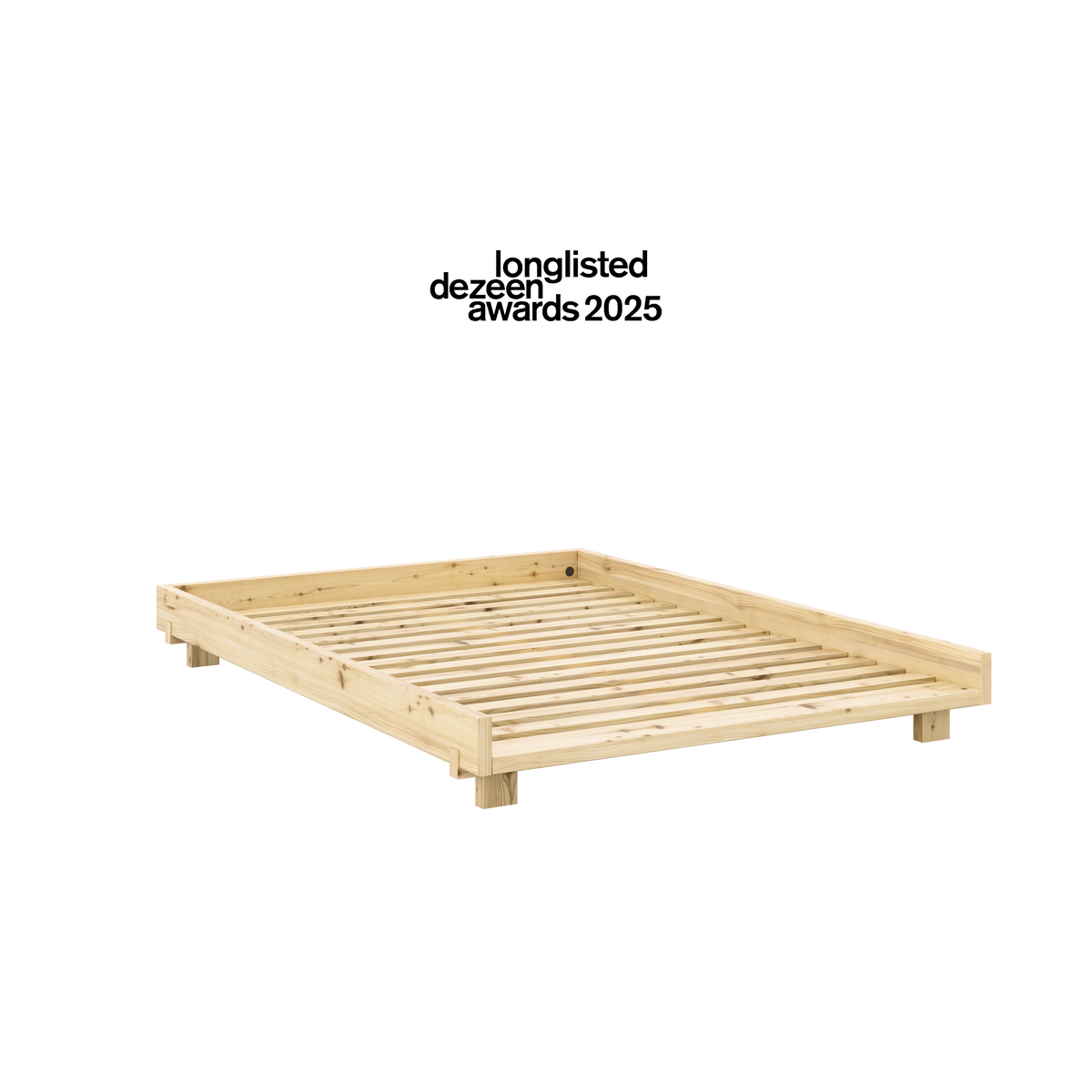 SOCIAL Bed in Clear Lacquered Pine — Karup Design