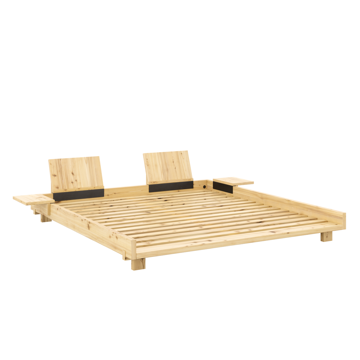 SOCIAL Bed in Clear Lacquered Pine — Karup Design