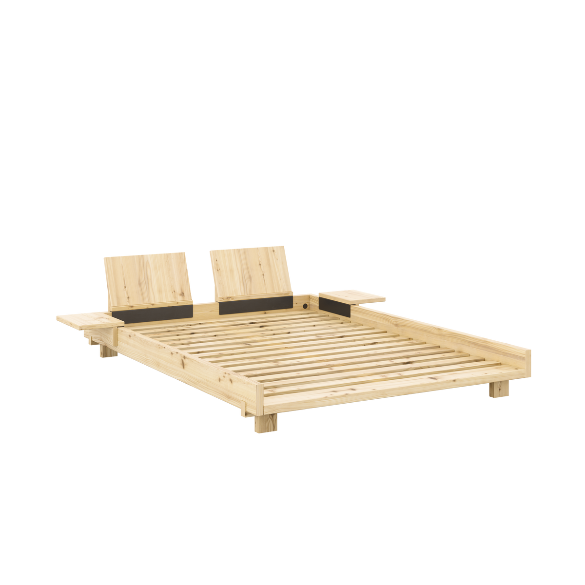 SOCIAL Bed in Clear Lacquered Pine — Karup Design