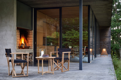 Kryss dining chairs on a covered terrace