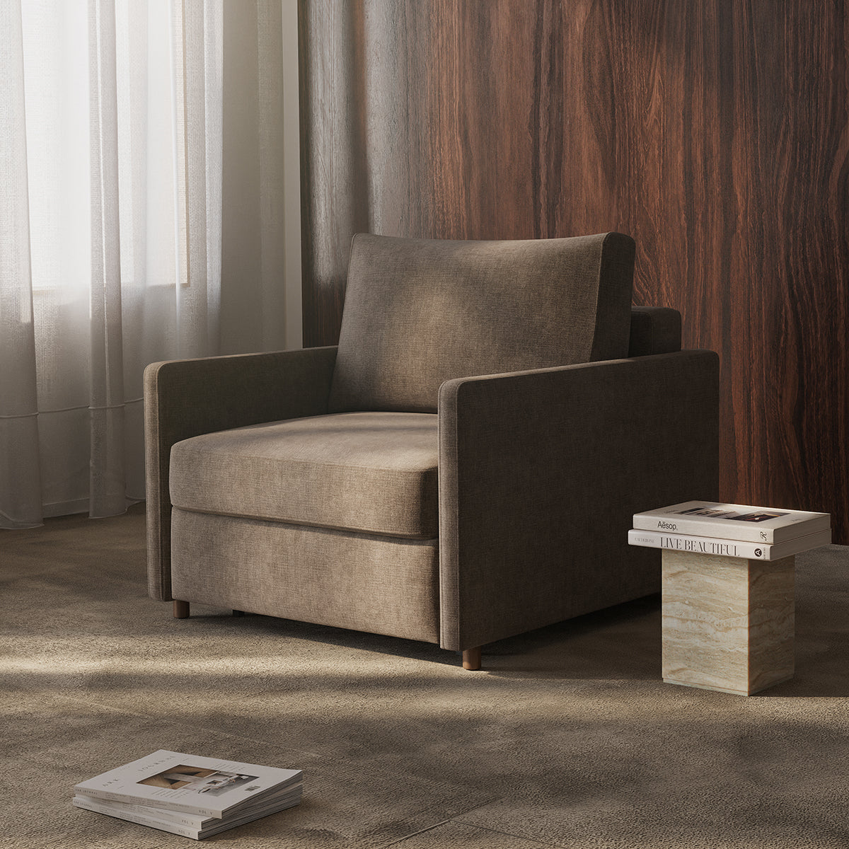 NEAH Chair Bed by Innovation Living, interior