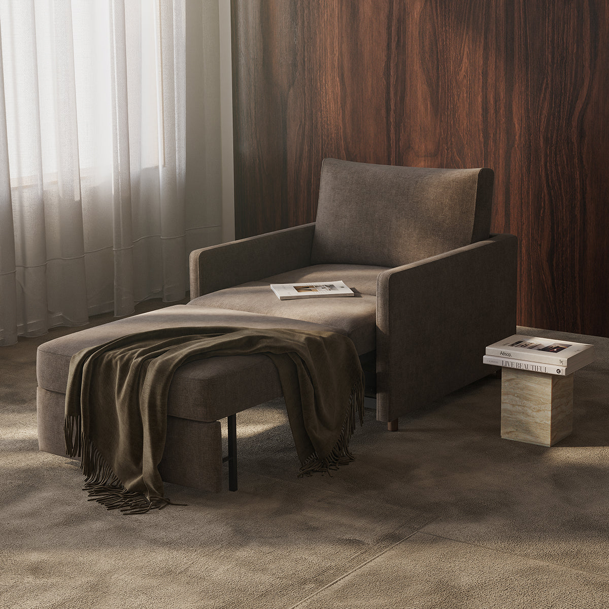 NEAH Chair Bed by Innovation Living, interior