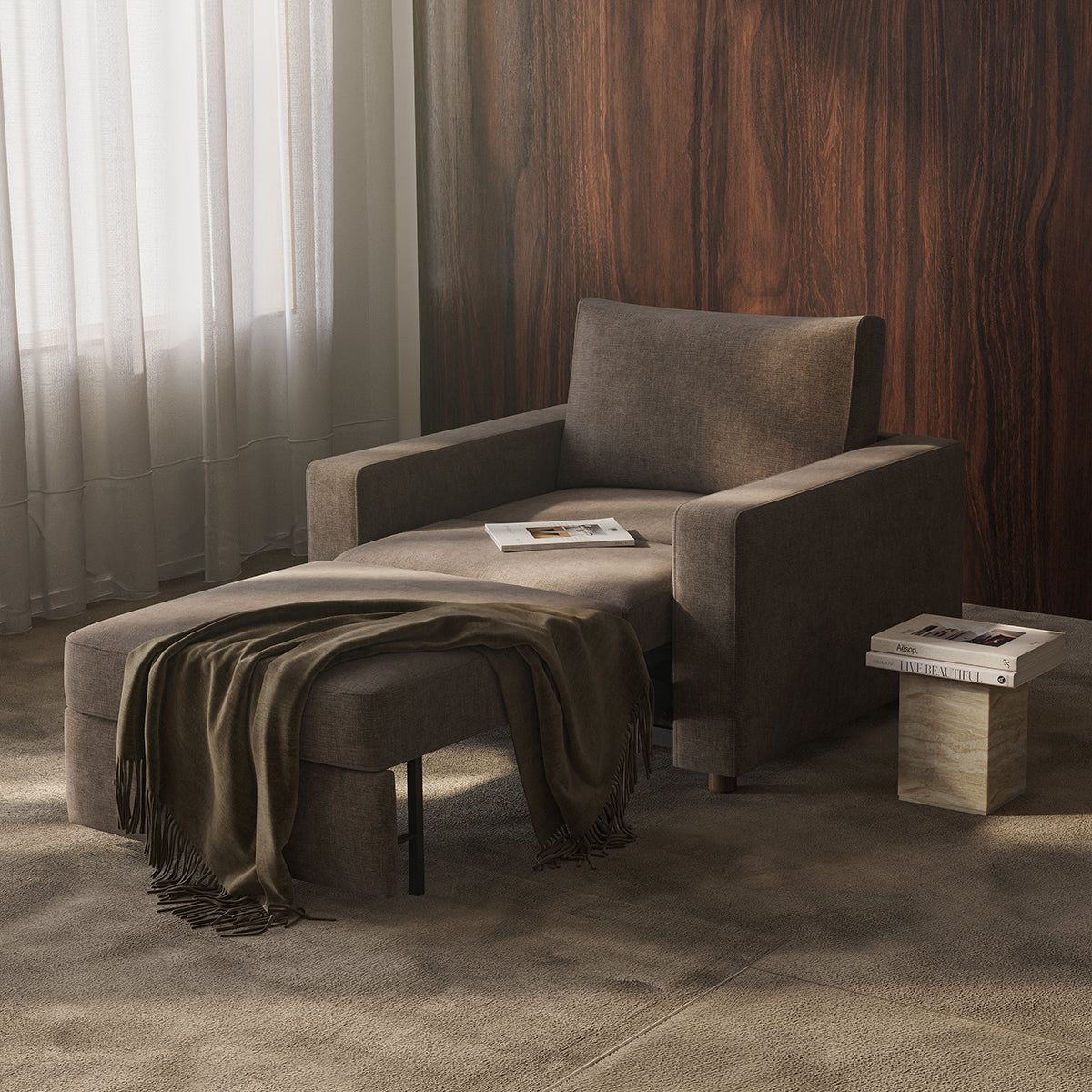 NEAH Chair Bed by Innovation Living, interior