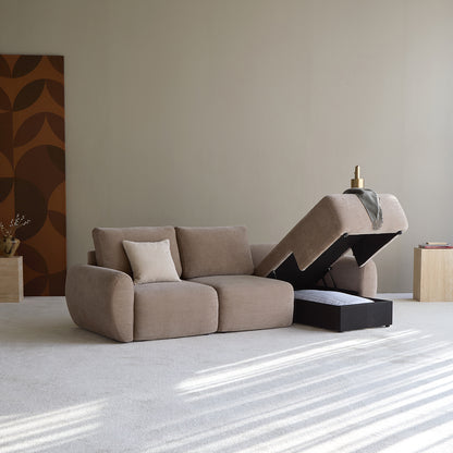 NORUM Sofa Bed with Chaise Curve Arms by Innovation Living, interior