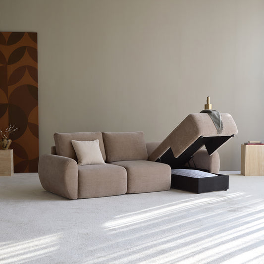 NORUM Sofa Bed with Chaise Curve Arms by Innovation Living, interior