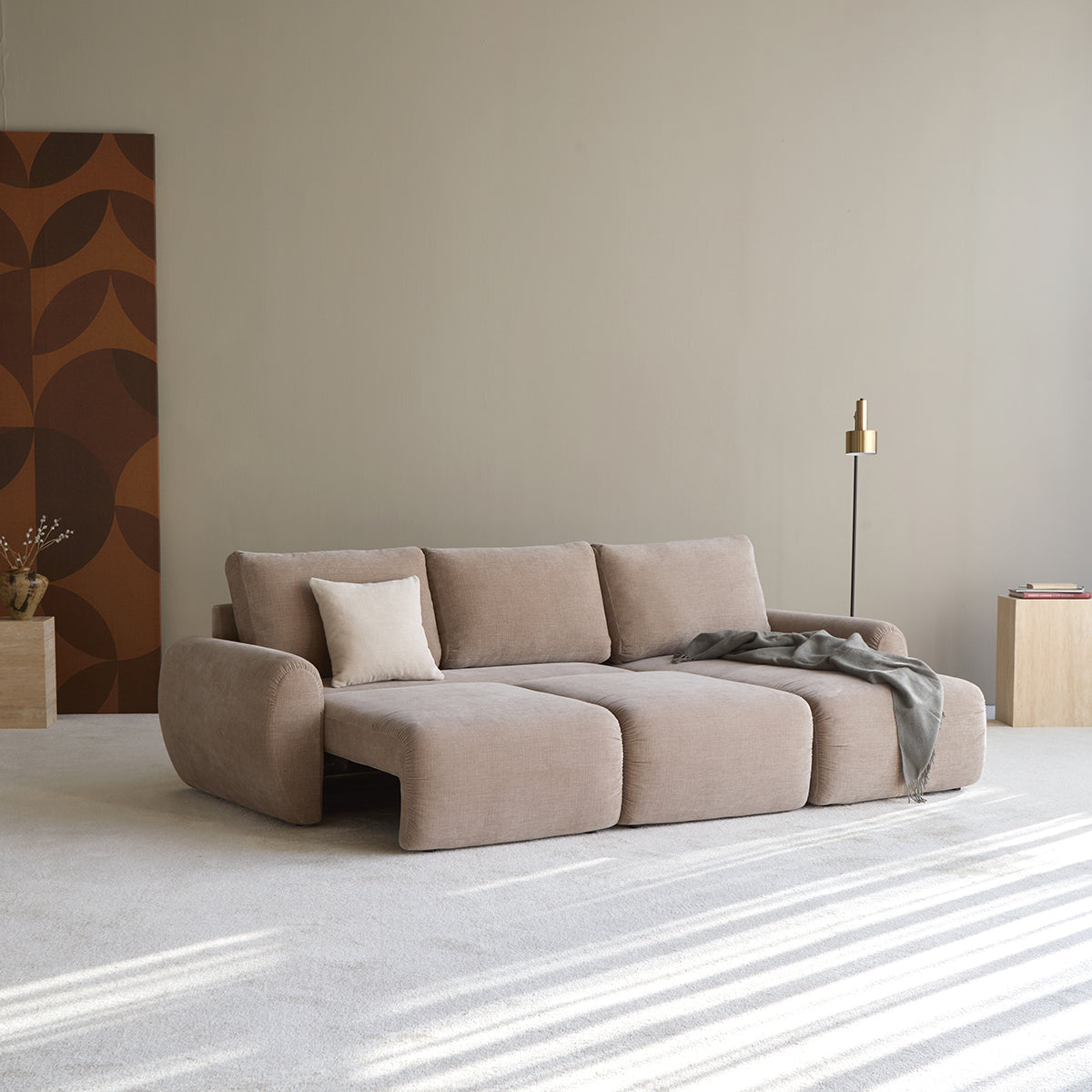 NORUM Sofa Bed with Chaise Curve Arms by Innovation Living, interior