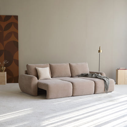 NORUM Sofa Bed with Chaise Curve Arms by Innovation Living, interior