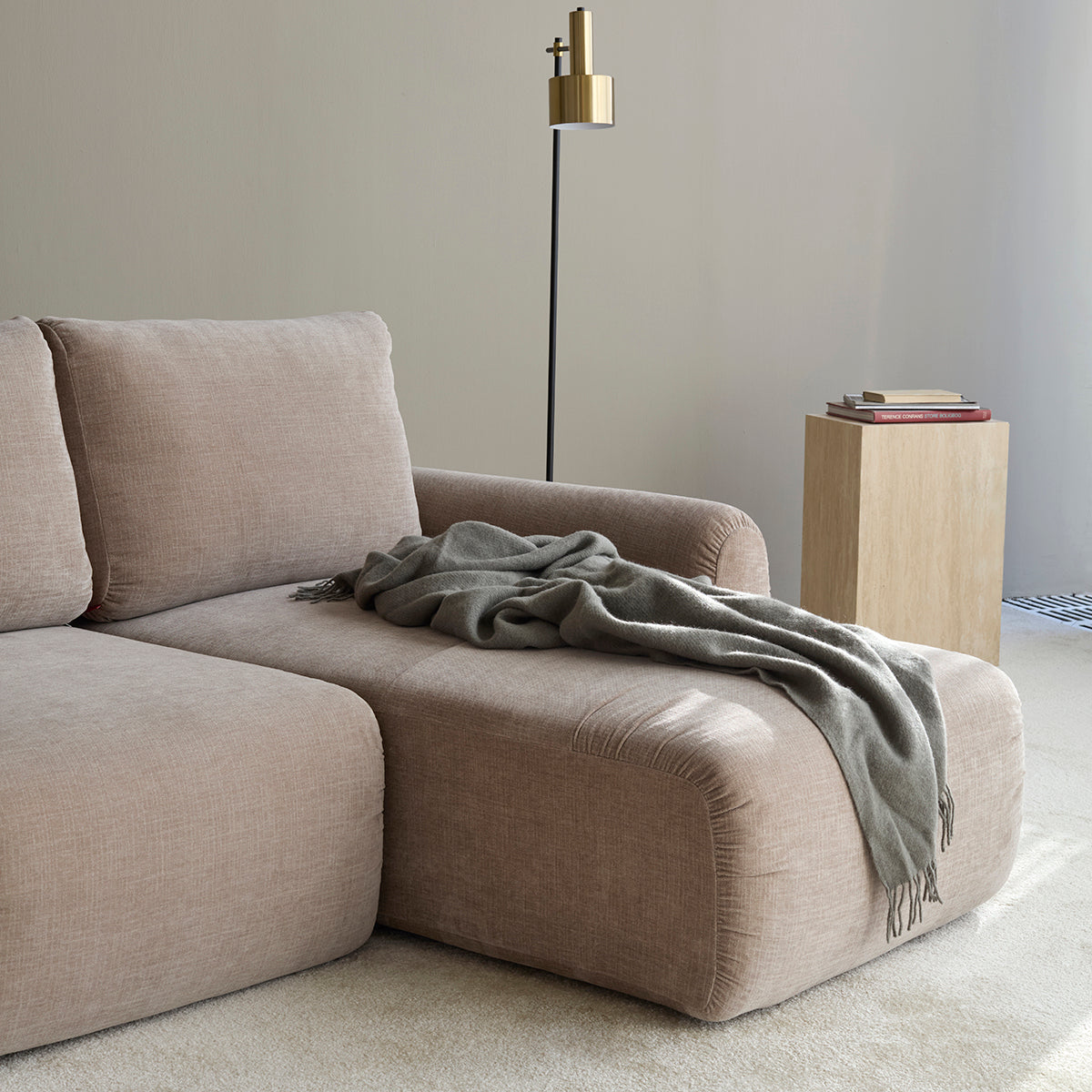 NORUM Sofa Bed with Chaise Curve Arms by Innovation Living, interior