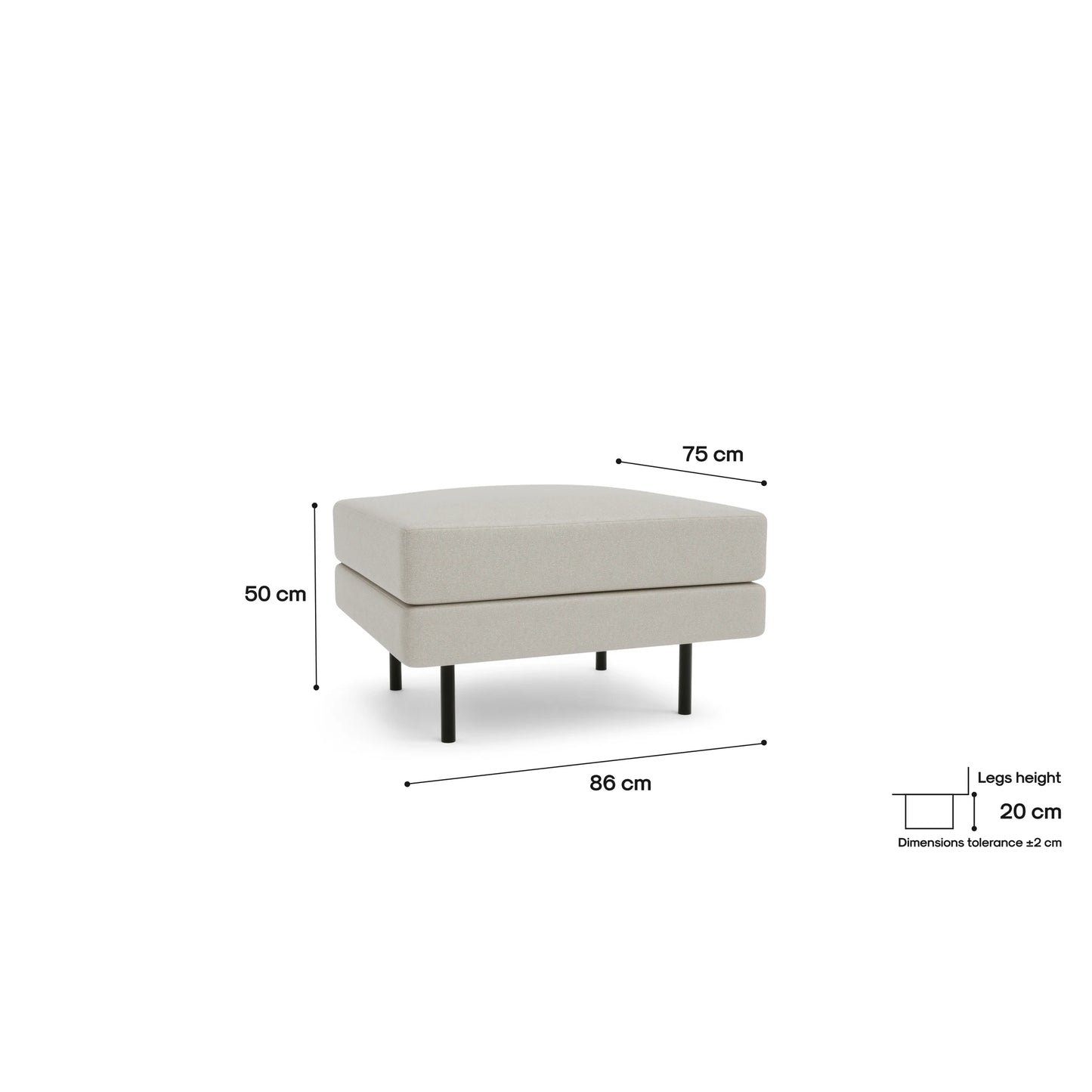 Pouf CHELSEA - Cream
